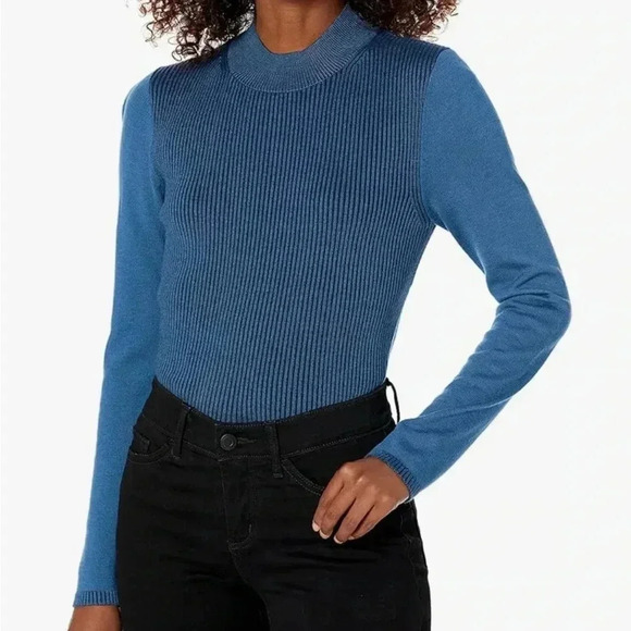 Victor Alfaro Royal Blue ribbed sweater size M - Picture 6 of 6